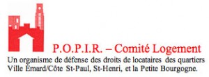 Logo POPIR - Comité logement