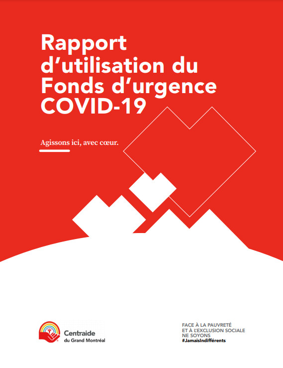 Rapport d'utilisation du fonds d'urgence COVID-19