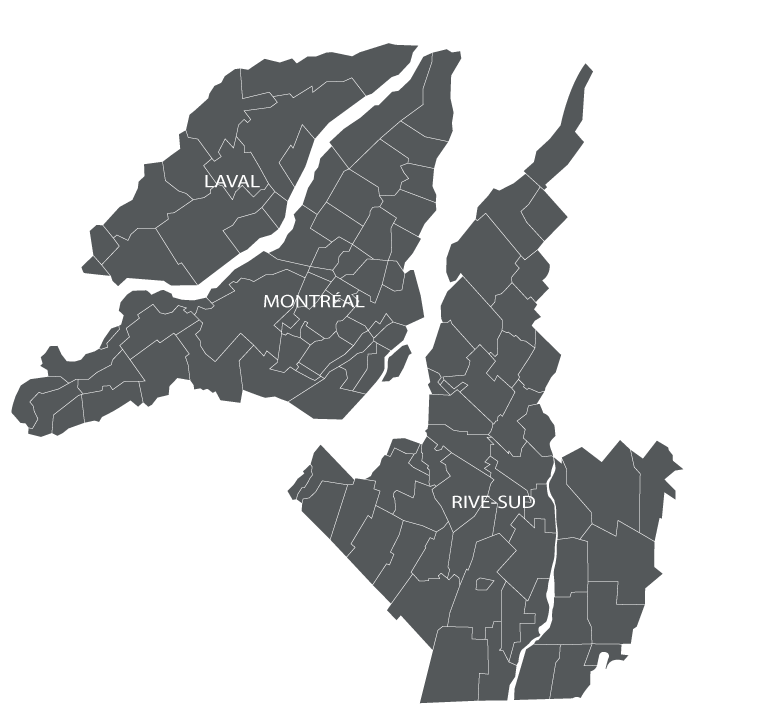 Carte du Grand Montréal