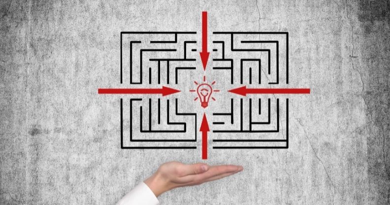 Labyrinthe qui mène a une nouvelle idée